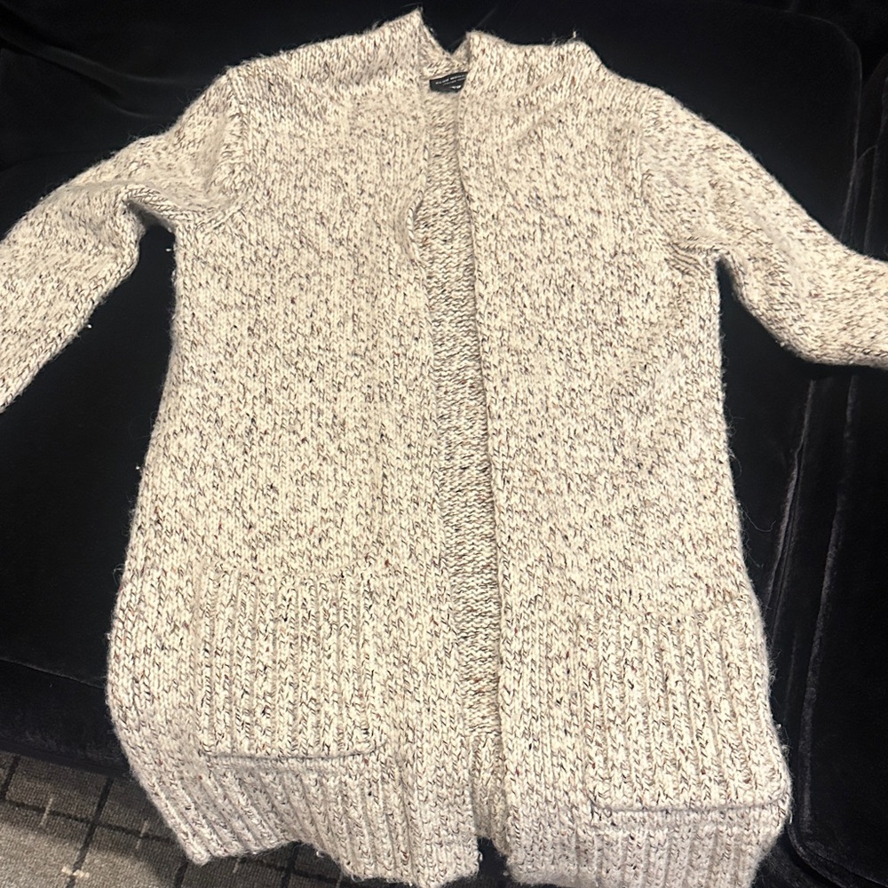 Club Monaco Speckled Cream Cardigan